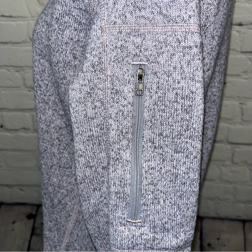 Patagonia Heathered Purple Quarter-Zip Fleece Pullover Sweater Size Medium - Picture 11 of 14